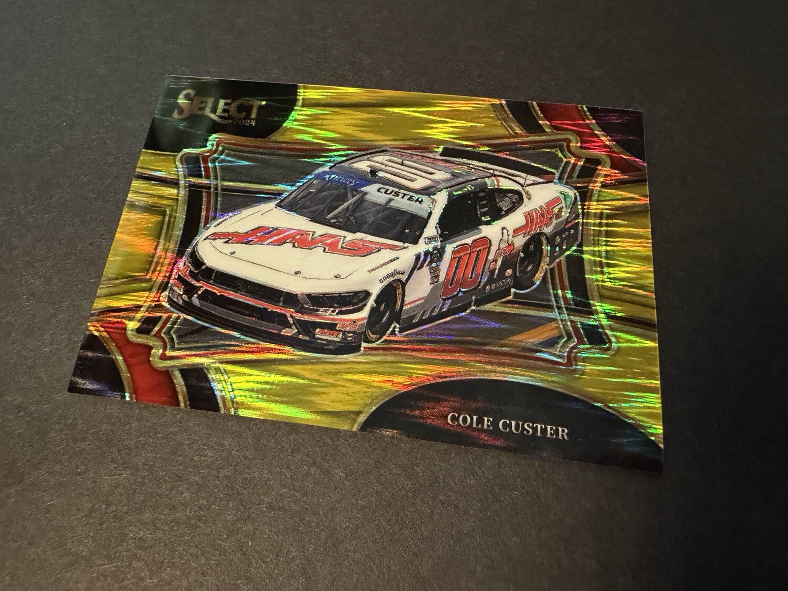 2024 Panini Select #135 Cole Custer Gold /10 Prizms Pit Road