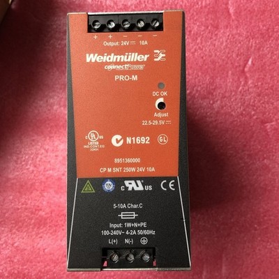 One Used Weidmuller 8951360000 CP M SNT 250W 24V 10A Switching Power Supply #lk