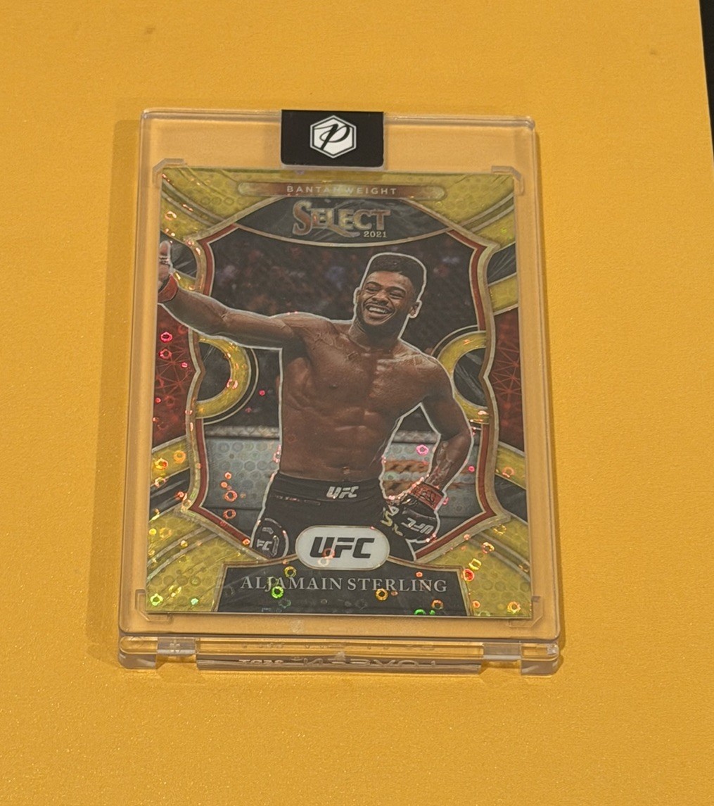 2021 Panini Select UFC - Concourse Aljamain Sterling #46 Gold Prizm /10