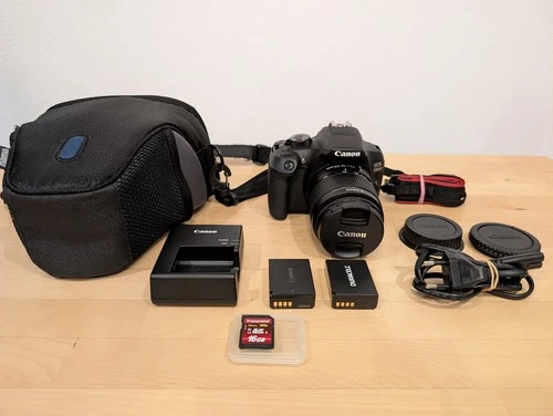 Canon EOS 1300D Digitalkamera-Neuwertig mit Objektiv 671 Clicks + Zubehörpaket