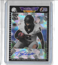 Tylan Wallace RC Auto #/20 Prizm Refractor Rookie Autograph 2021 Leaf Pro Set