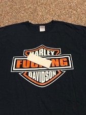 HARLEY  FU#*KING DAVIDSON T-SHIRT SIZE XL IN EXCELLENT COND. COOL CLOTHS USA