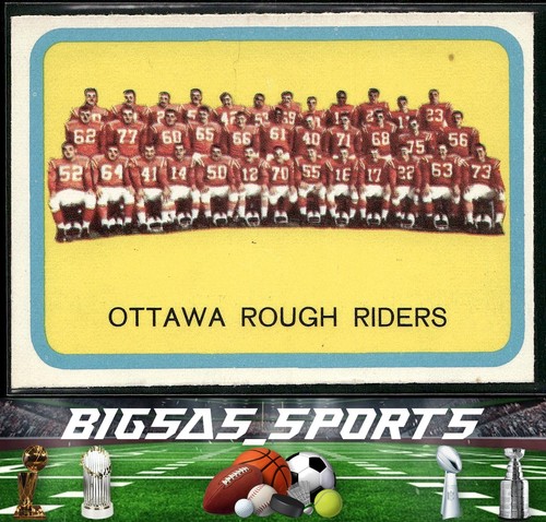 Ottawa Rough Riders #58 1963 Topps CFL card