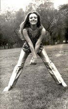 CGE85 Oversize Original Photo LATE 1960s BEAUTY MODEL & ACTRESS JOCELYNE SBATH