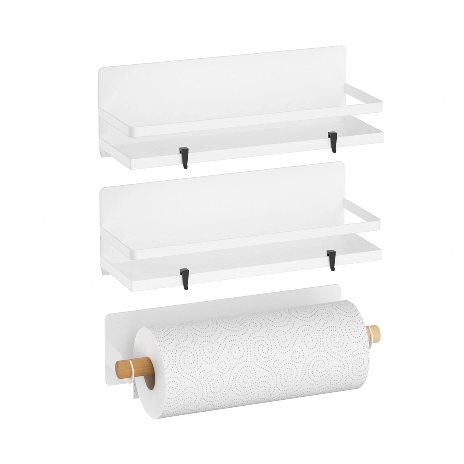 Magnetic Spice Rack for Refrigerator Moveable Magnetic Shelf Organizer with P...
