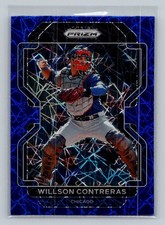 2022 Panini Prizm #168 Willson Contreras Blue Velocity Prizm