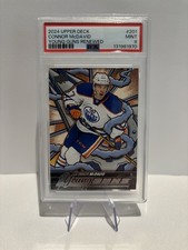 CONNOR MCDAVID 2024-25 UPPER DECK SERIES 2 YOUNG GUNS RENEWED #201 PSA 9