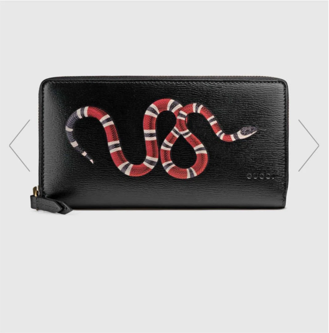 Portefeuille GUCCI 18ss en cuir de serpent