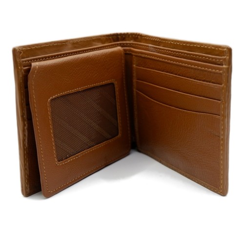 Neue Herren-Geldbörse aus echtem bronzebraunem Straußenleder mit Doppelfaltung 023. - Bild 11 von 14