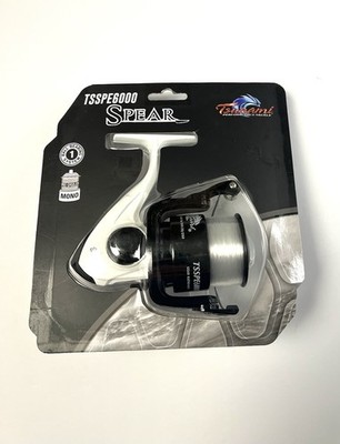 Tsunami Spear 6000 Fishing Reel 4.8:1 Gear Ratio 1 Bearing 12 LB MONO