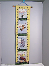 Disney Classic Winnie the Pooh Embroidered Wall Hanging Tapestry   33" x 8"