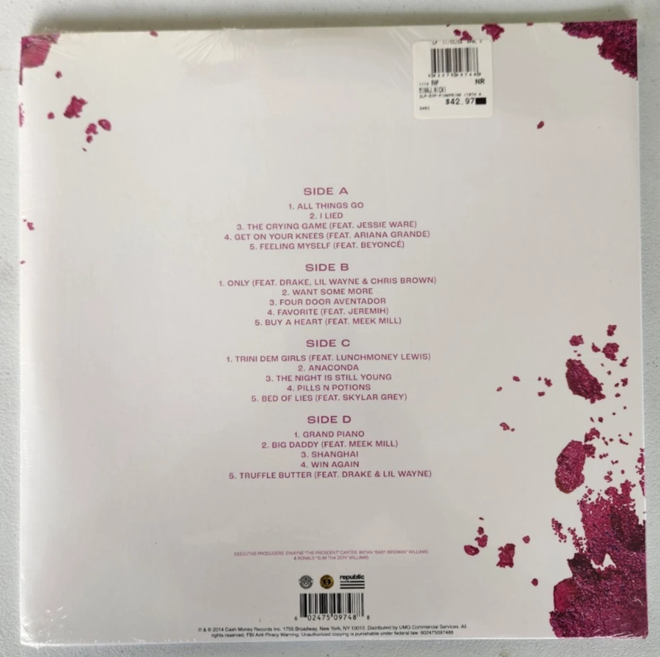 Nicki Minaj The Pinkprint (Tenth Anniversary Edition) 2LP NEW SEALED - Image 2 of 2
