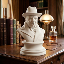 Winston Churchill Bust - British Leader Collectable Statue Unique Gift-15cm Tall