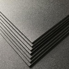Pack of 2 ABS Plastic Sheet, Black Plastic Sheet 8" x 12" x 1/8" Thick 3mm 
