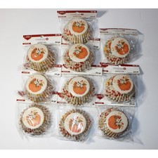 Fall Thanksgiving Pumpkin Baking Cups Lot of 10 Create It New