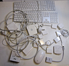Lot of Apple Items Keyboard -  cords - display ports - chargers - Adapters