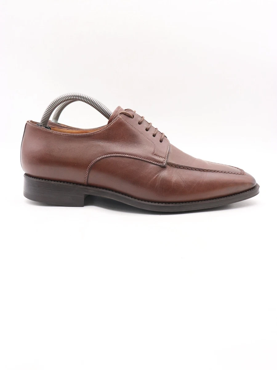 Santoni Men’s  gradient Brown Burnished Leather Oxford Shoes. Size 11 Santoni Men main image 4
