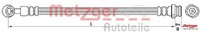 Metzger 4110717 Bremsschlauch FüR Kia