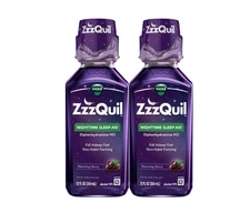 Vicks ZzzQuil Nighttime Sleep-Aid Liquid, 12 oz Each, 2 PACK - Brand NEW!