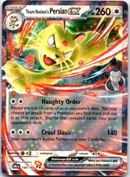 Team Rocket's Persian ex 150/182 Destined Rivals Holo Double Rare