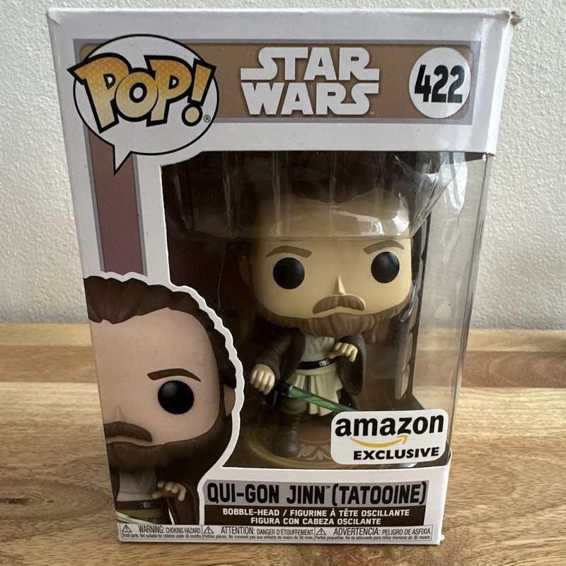 Funko Pop! Star Wars #422 Qui-Gon Jinn (Tatooine) Vinyl 3.75in 2021