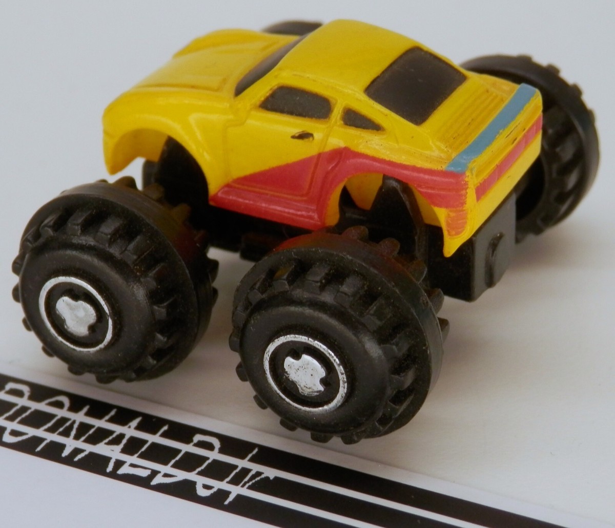 Micro Porsche 959 Sports Car ZX 4x4 Yellow Funrise Off-Road