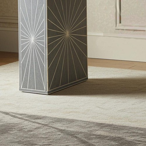 Bone Inlay Desk with Sunburst Inlay Gray | Luxury Desk | Living Room Furniture - Picture 8 of 10