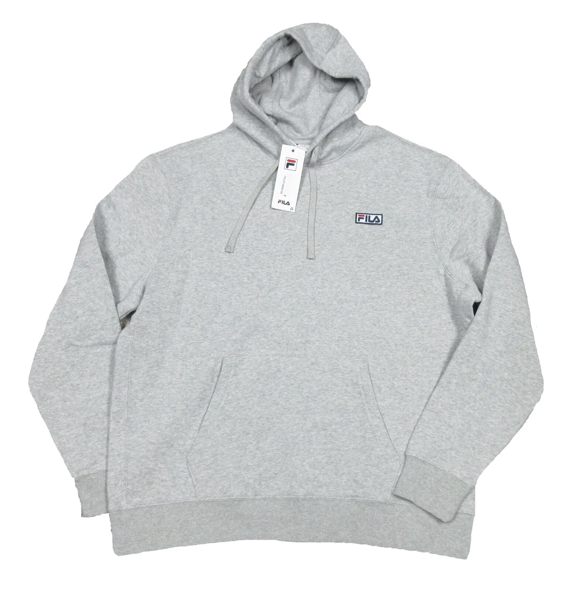 Pull a capuche homme gris polaire solide FILA