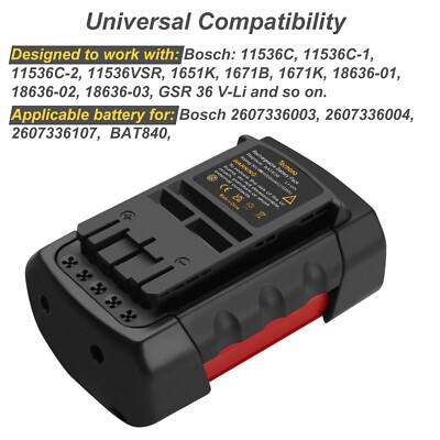 36V 6000mAh Li-Ion Akku für Bosch BAT810 BAT818 BAT840 GSA GSR GSB GKS 36 V-Li