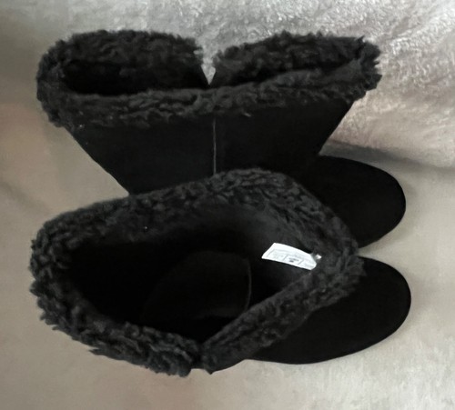 Ugg Koolaburra W Kelissa Tall Boots Women’s Sz 10 Suede Bootie Black *Flaw - Picture 12 of 17