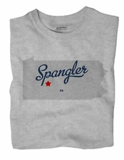 Spangler Pennsylvania PA T-Shirt MAP