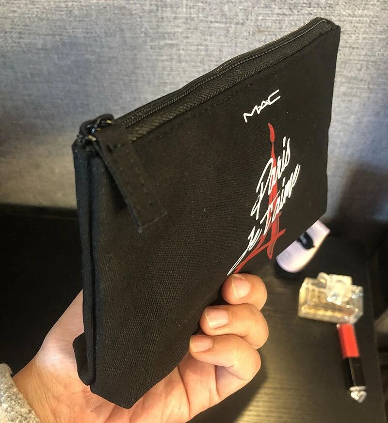 MAC Paris Je'Taime Black Makeup Cosmetic Bag / Pouch / Case / Clutch, Brand NEW - Image 4 of 4