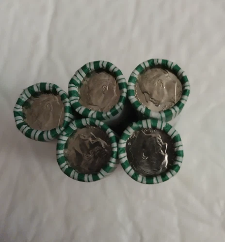 2024 D Roosevelt Dime 2 rolls of 50 coins Head/ Tail Brilliant Uncirculated