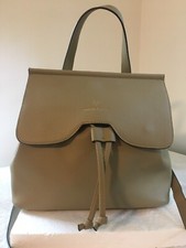Nanette Lepore Olive Faux Leather "arabelle" Crossbody Backpack Shoulder Bag