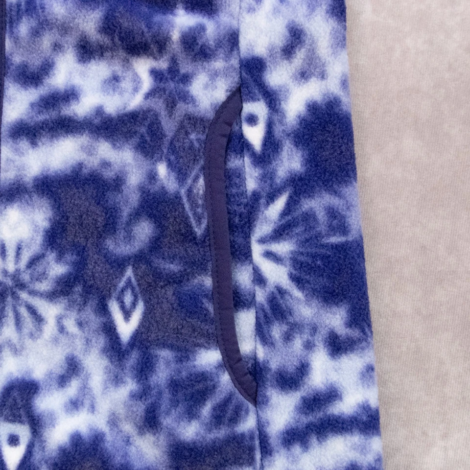 Columbia Disney Frozen 2 Azul/Blanco Copo de Nieve Vellón Cremallera Completa Juvenil Mediano 10/12 Foto 4 de 4