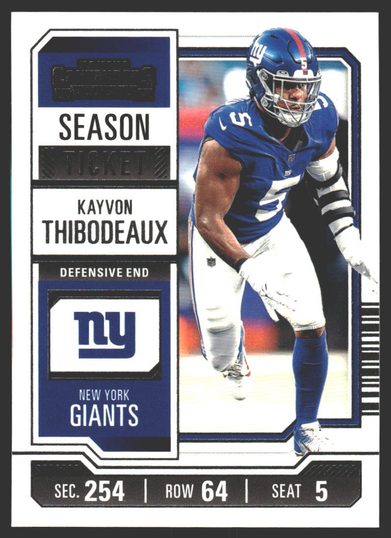 Kayvon Thibodeaux #76 2023 Panini Contenders Season Ticket Retail
