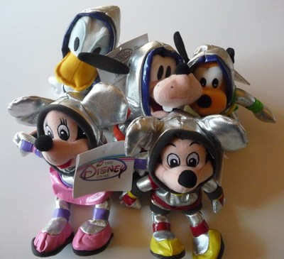 NEW!! TOMORROWLAND SET, Disney Mini Bean Bag Plush Set, NWT