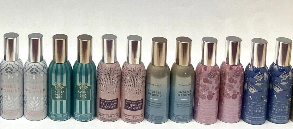 Paquete de 4 fragancias concentradas para el hogar en spray para habitaciones Bath & Body Works 1,5 oz Foto 2 de 4