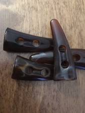 5cm Duffle Coat Toggles Imitation Tortoiseshell Effect Pack Of 4