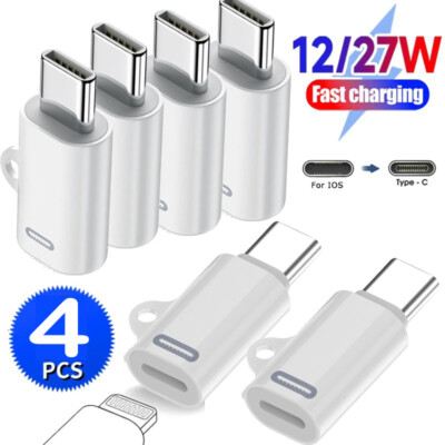 Type C Male to 8 Pin Female Adapter Converter For iPhone Android Cellphone