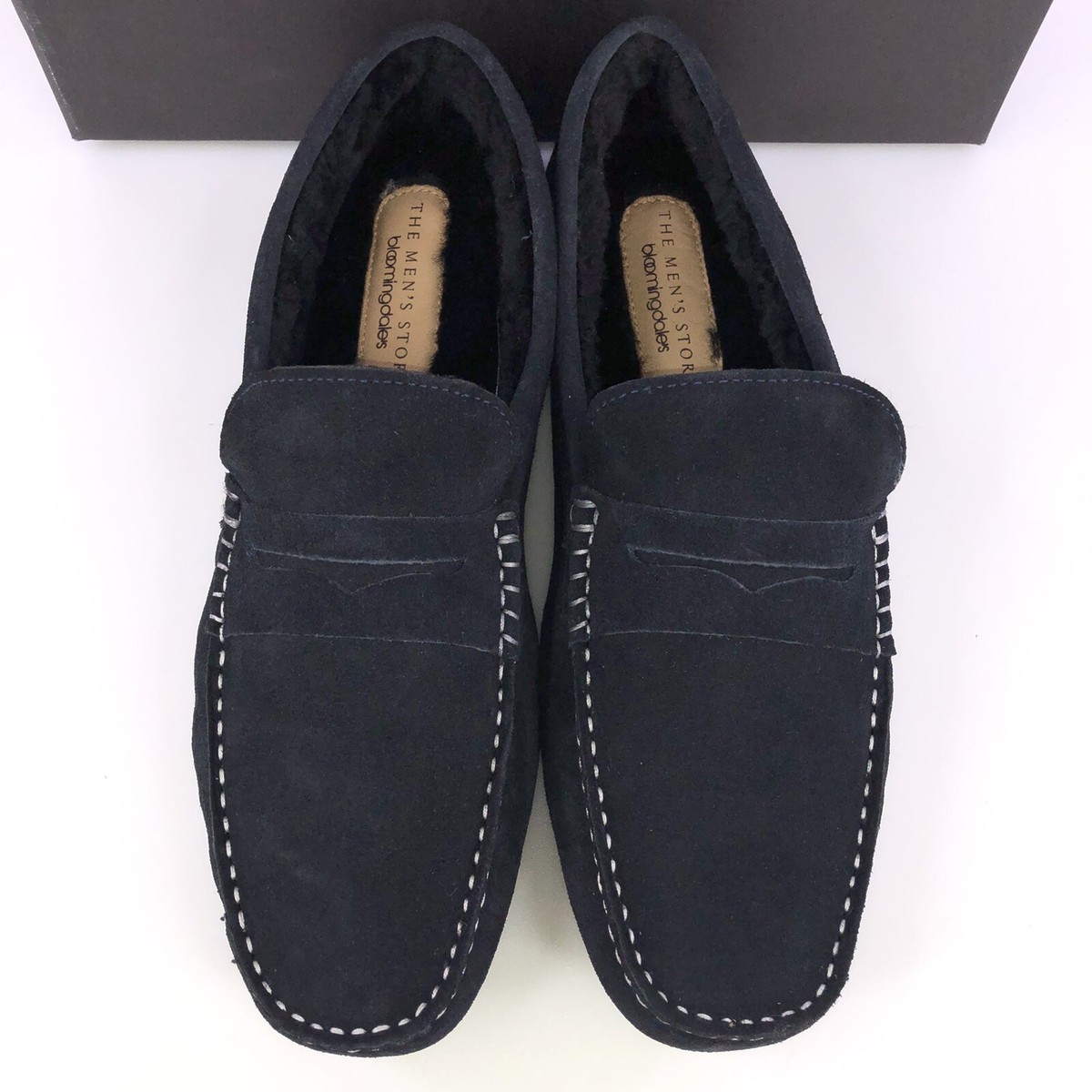 The Men’s Store Bloomingdale’s Men’s Shearling Moc Toe Slippers Size 10 New Amazon.com | Dearfoams Men main image 3