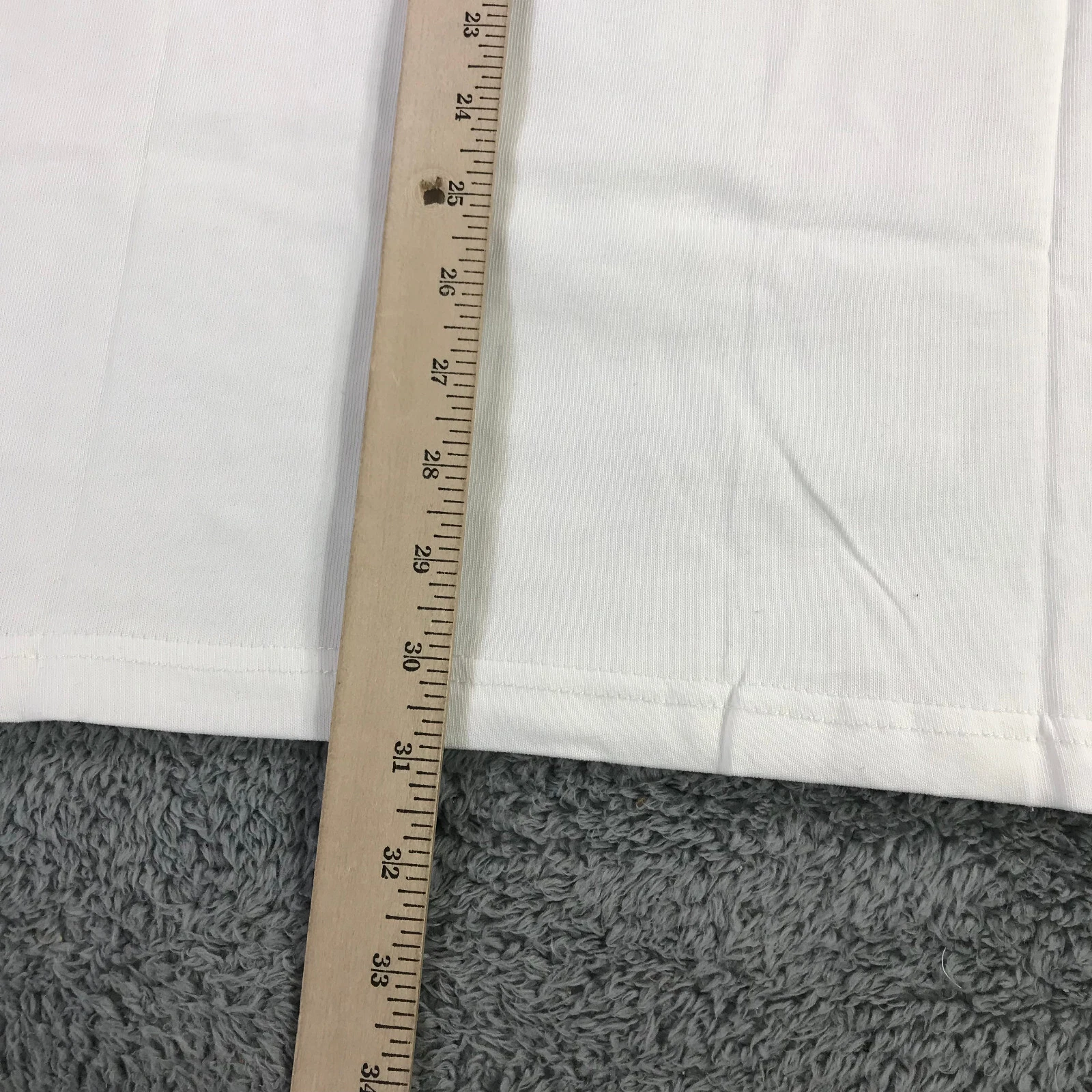 HBA (HOOD BY AIR) HBA Shirt Uomo Extra Large Spell Out Hood By Air Tee Bianco Grigio Streetwear b435