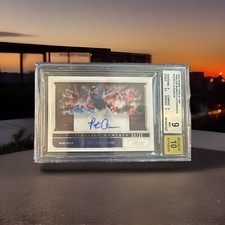 Pete Alonso Auto /35 2022 Panini Three & Two Timeless Moments BGS 9/10 Auto Mets