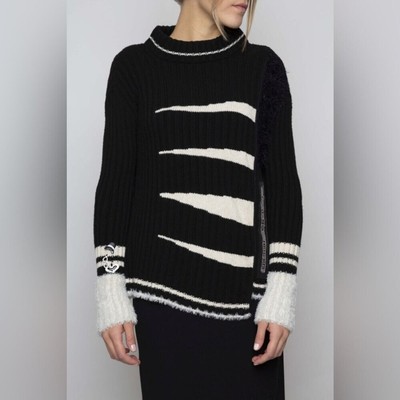 Elisa Cavaletti Strick Pulli Knit Pull NERO BLACK sweater L