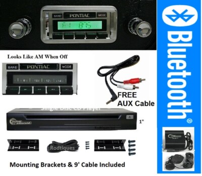 1964-1967 Pontiac GTO or Tempest Bluetooth Radio + CD Player 300 Watts 630 -BT