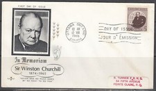Canada Scott 440 FDC - Sir Winston Churchill Issue