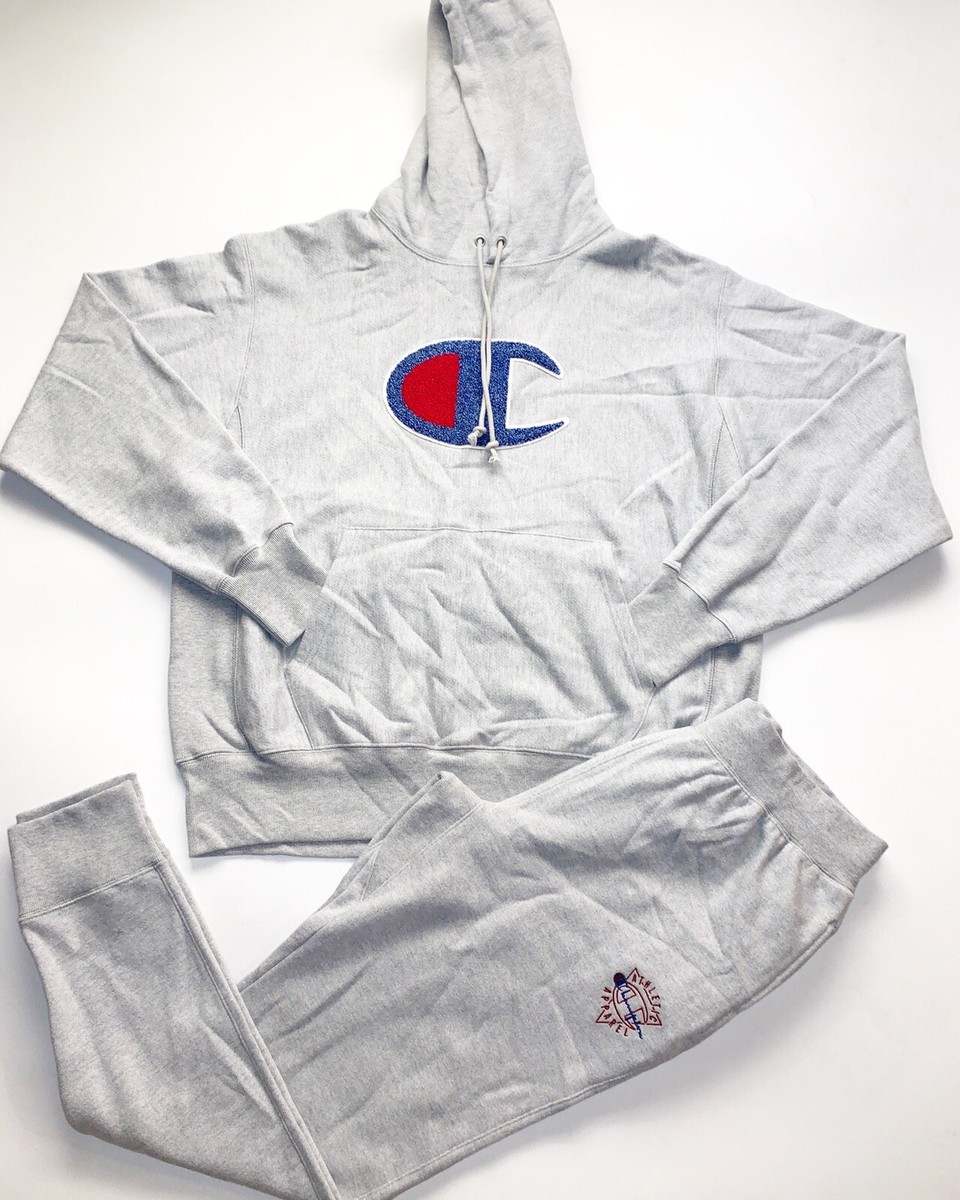 Men's 100% Authentic Champion 2 P Set Size L Hoodie u0026amp; Sweatpants | eBay