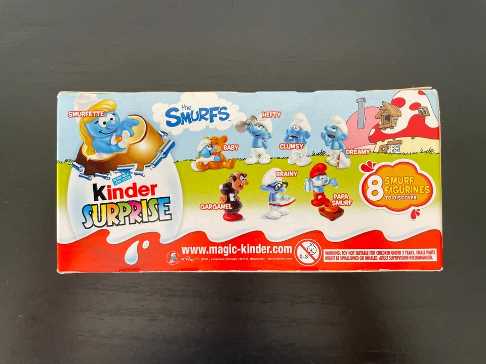 Paquete de 3 mini figuras coleccionables Kinder Sorpresa Egg Pitufos 2011 selladas Foto 3 de 4