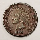 1879 1c Indian Head Small Cent - AU Dets - SKU-T4548
