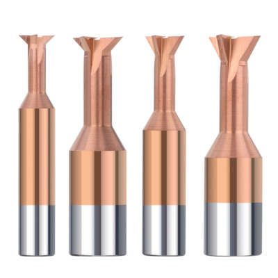 Dovetail Milling Cutter Carbide Slotting End Mill HRC55 TiCN Coated 1.5mm-16mm